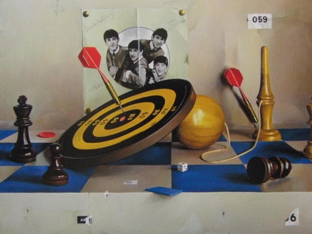 城戸義郎、絵画の旋律、希少な額装用画集より、新品高級額装付、状態良好