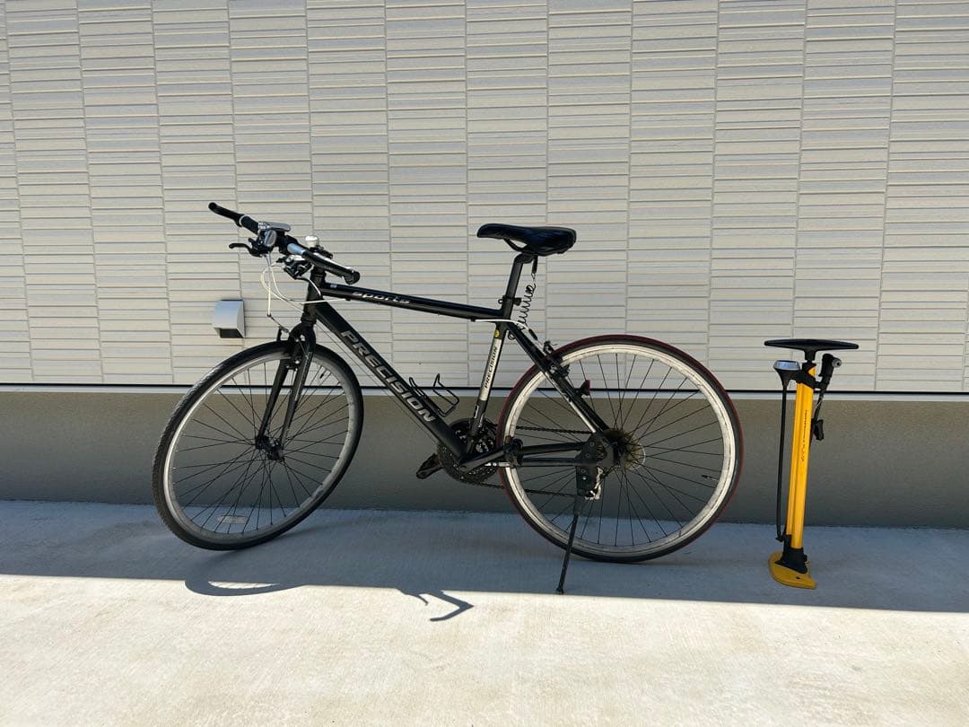 【手渡し限定】Precision クロスバイク Sports ブラック ポンプ付