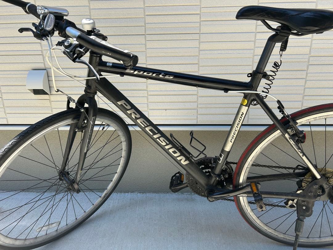 【手渡し限定】Precision クロスバイク Sports ブラック ポンプ付