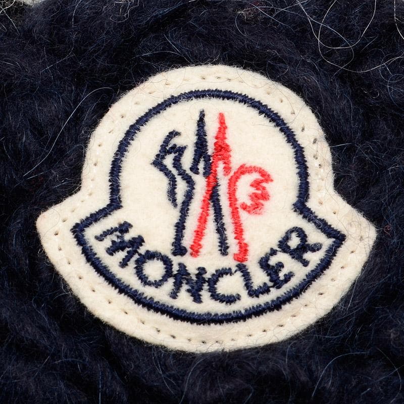 モンクレール　ニットキャップ　マルチカラー　ぽんぽん付ニット帽