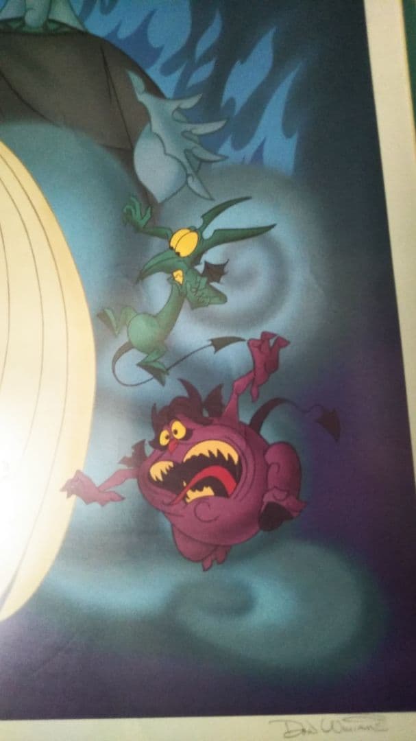 キャスト 限定 2000 ディズニー ヘラクレス ヴィランズ ハデス リトグラフ