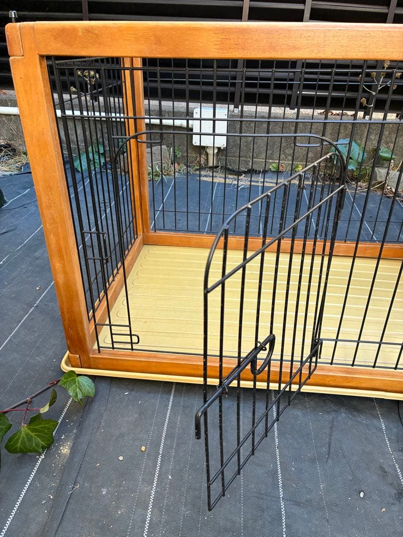 犬用ケージ 木製フレーム 大型犬用
