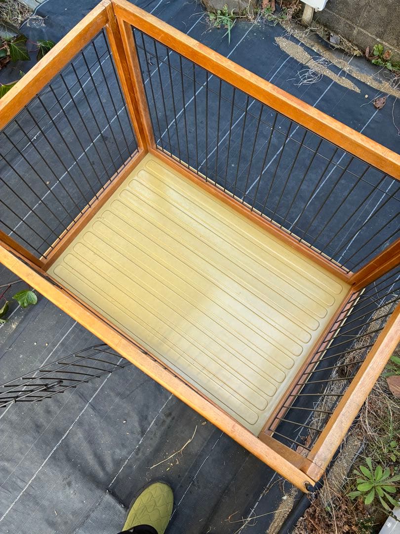 犬用ケージ 木製フレーム 大型犬用