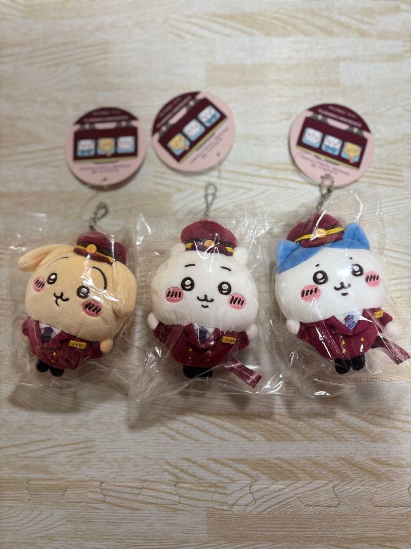 ちいかわ　阪急電車な　ぬいぐるみ3体セット
