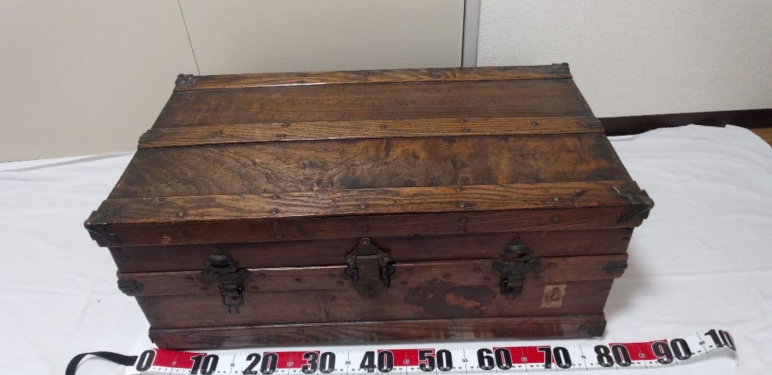 樫のトランク　アンティーク