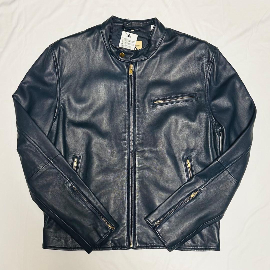 LEVI'S レザー シングルライダースジャケット リーバイス イタリア製 牛革