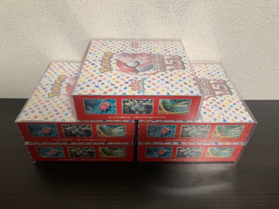 【新品未開封】ポケモンカード 151 シュリンク付き 5BOX