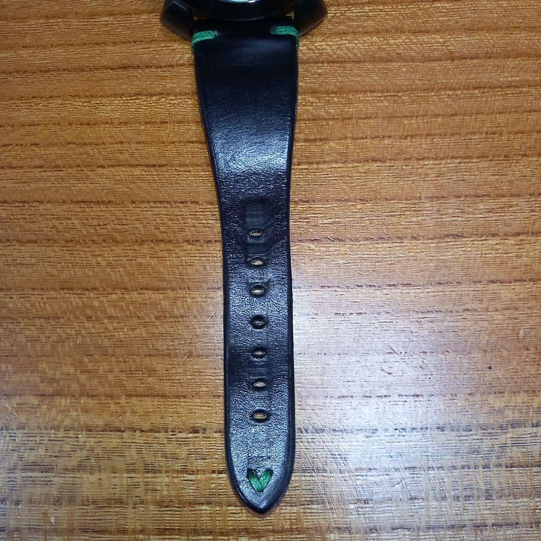 ガガミラノ 腕時計マヌアーレ48㎜【ミステリーユース】 ブラック/グリーン