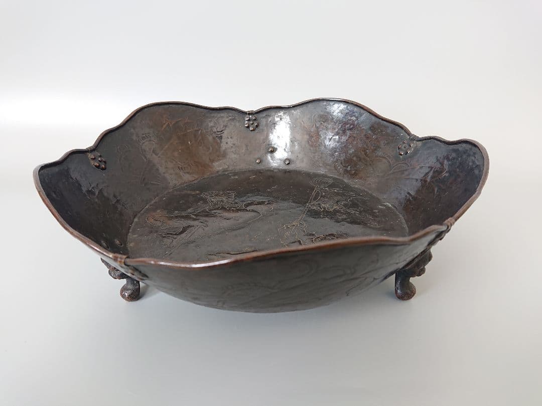 中国 明時代 古銅大鉢