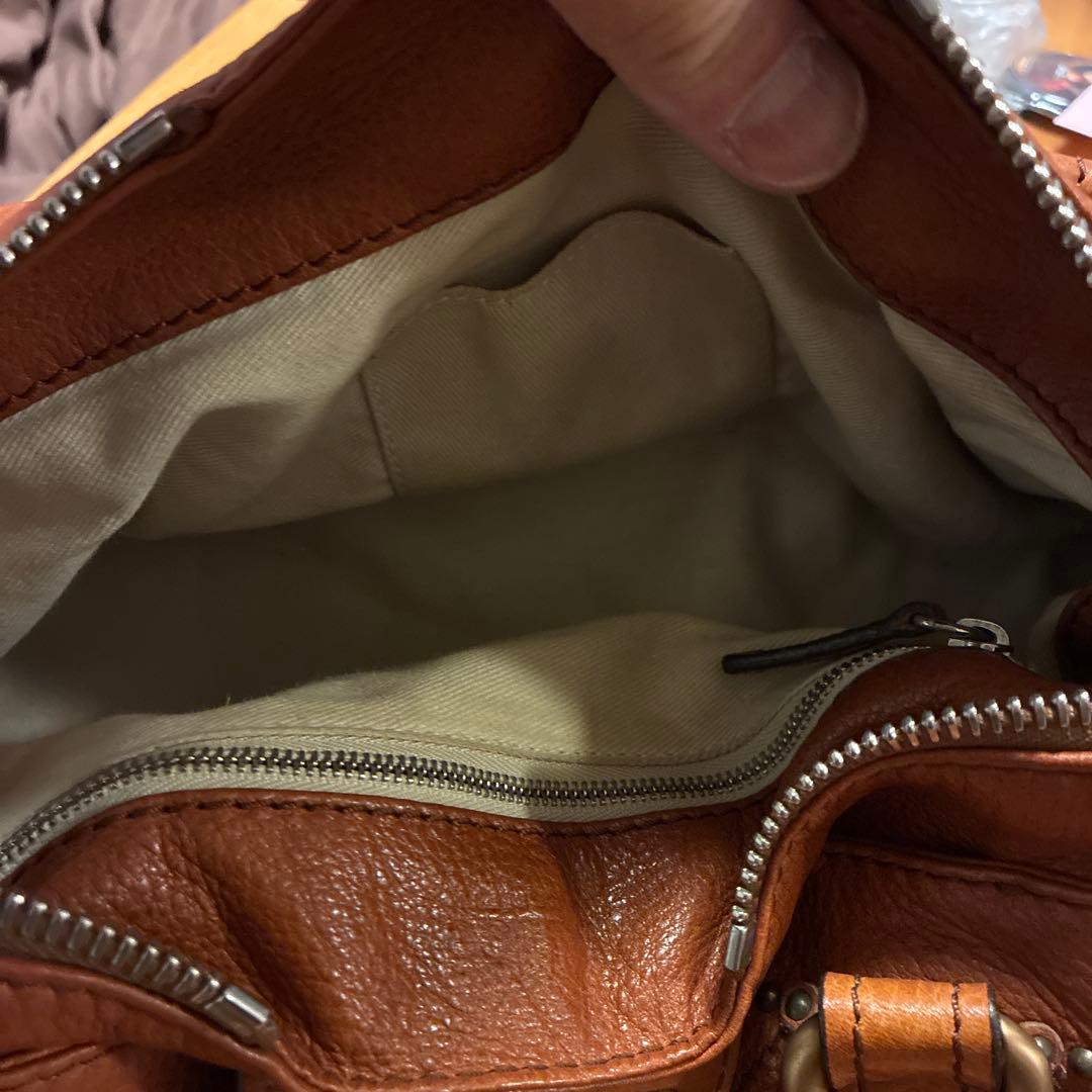 Chloé ブラウンレザー ハンドバッグ