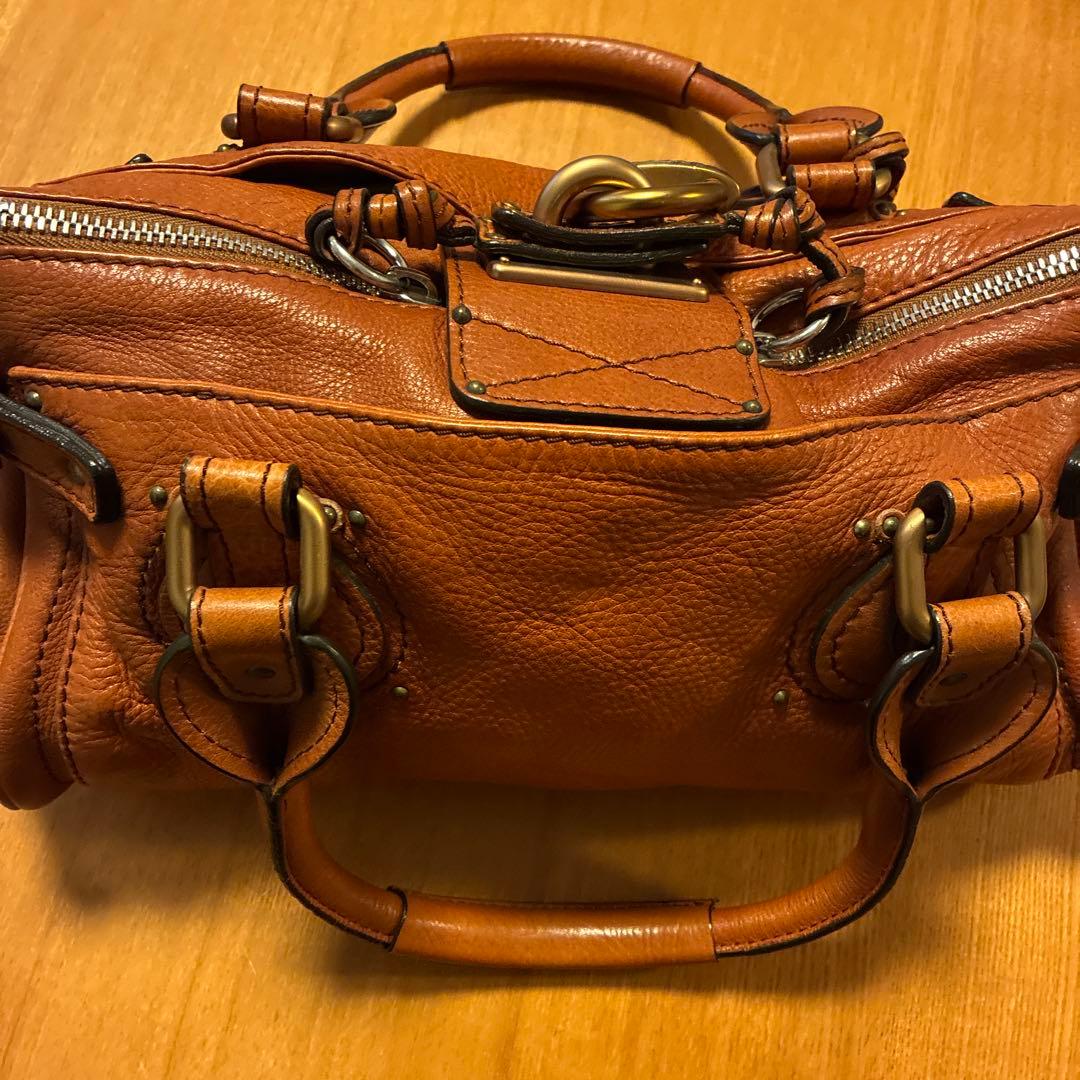 Chloé ブラウンレザー ハンドバッグ