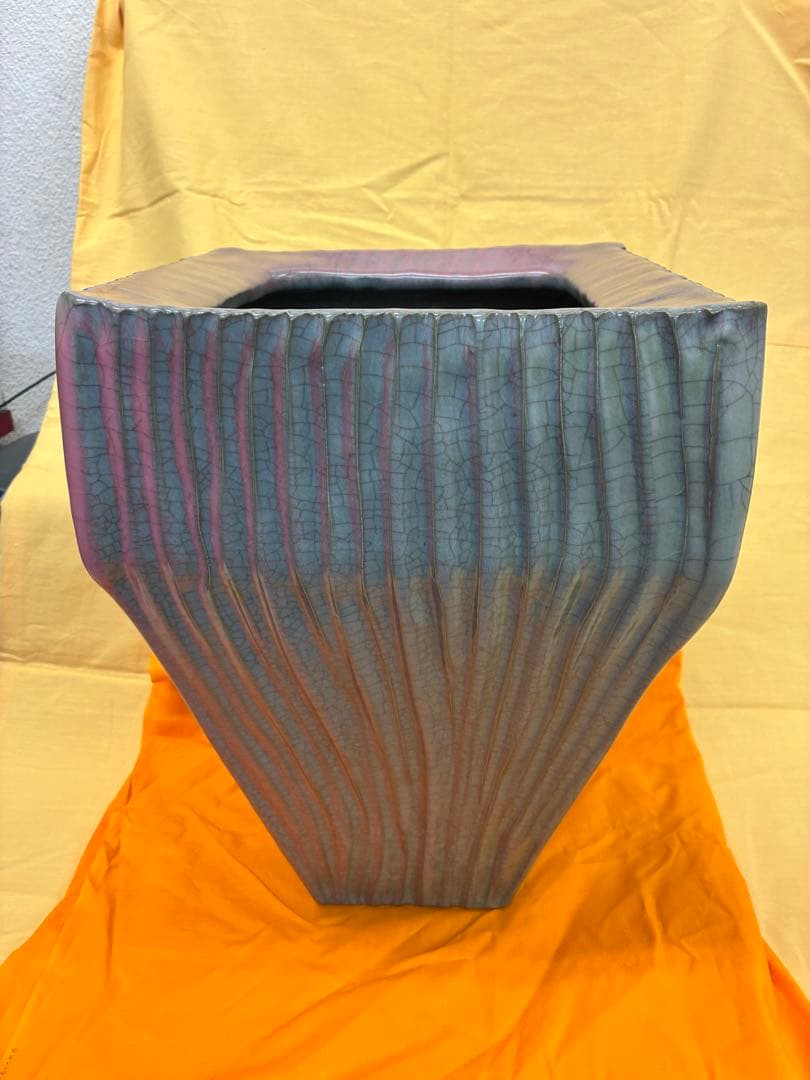 真作保証品　中島宏　青瓷釉彩壺　共箱・共布■本物保証■　最上位作　人間国宝