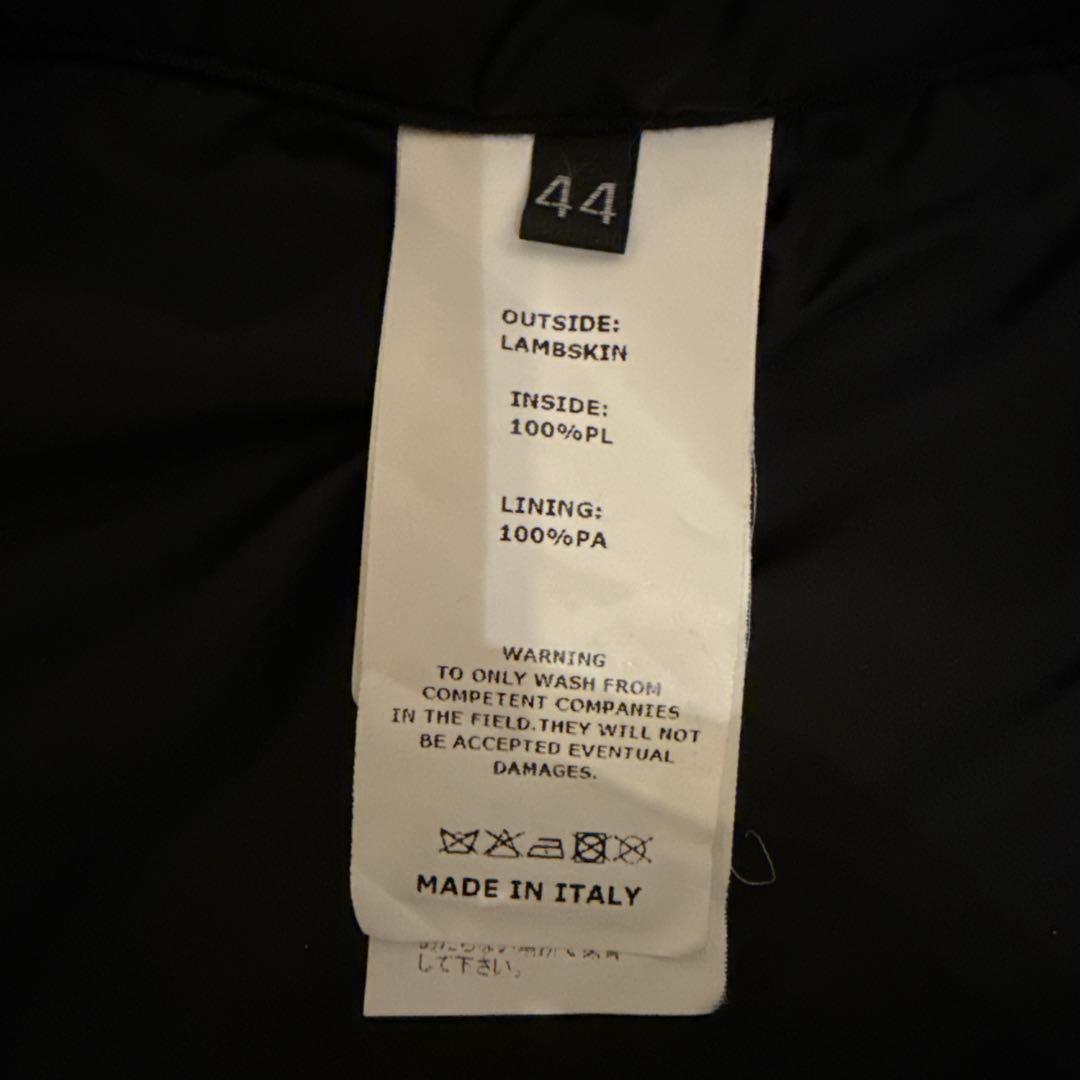 つ*ん様 EMMETI ANDREA 44 ブラックレザー シングルライダースジ