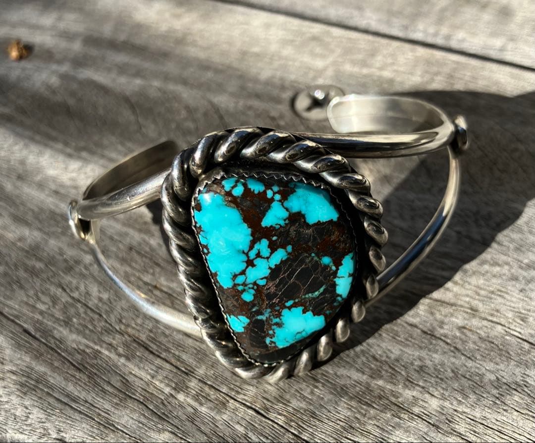 NAVAJOナバホ特大bisbeeビズビーターコイズバングル