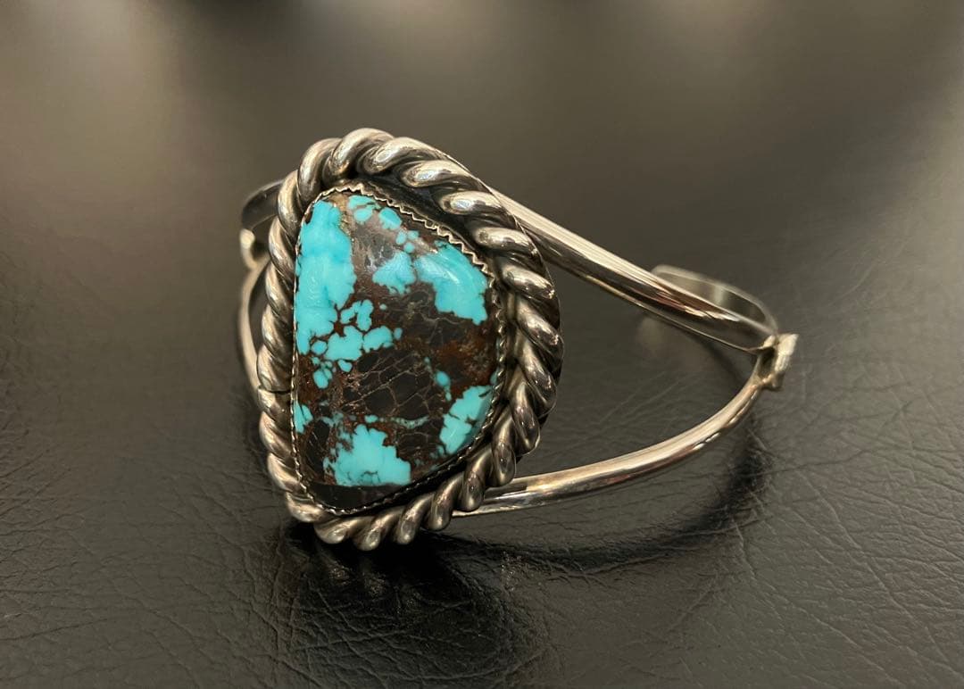 NAVAJOナバホ特大bisbeeビズビーターコイズバングル