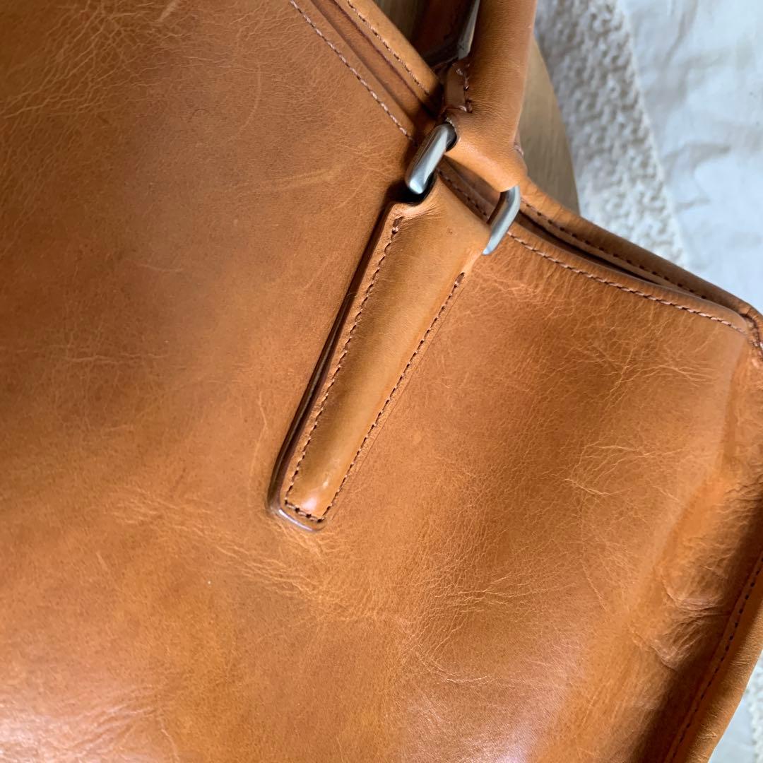 美品＊aniary アニアリ ブリーフバッグ 2way キャメル A4 ビジネス