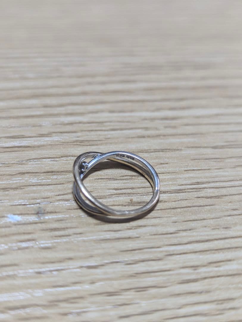 ete 10k クロスダイヤピンキーリング 1号