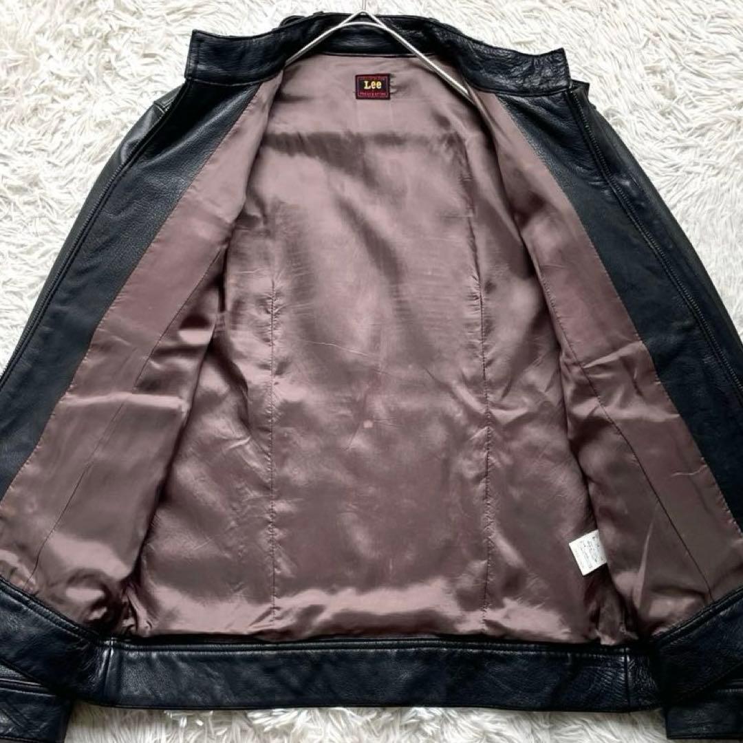 Lee×FREAK'S STORE トラッカージャケット カウレザー 黒 M