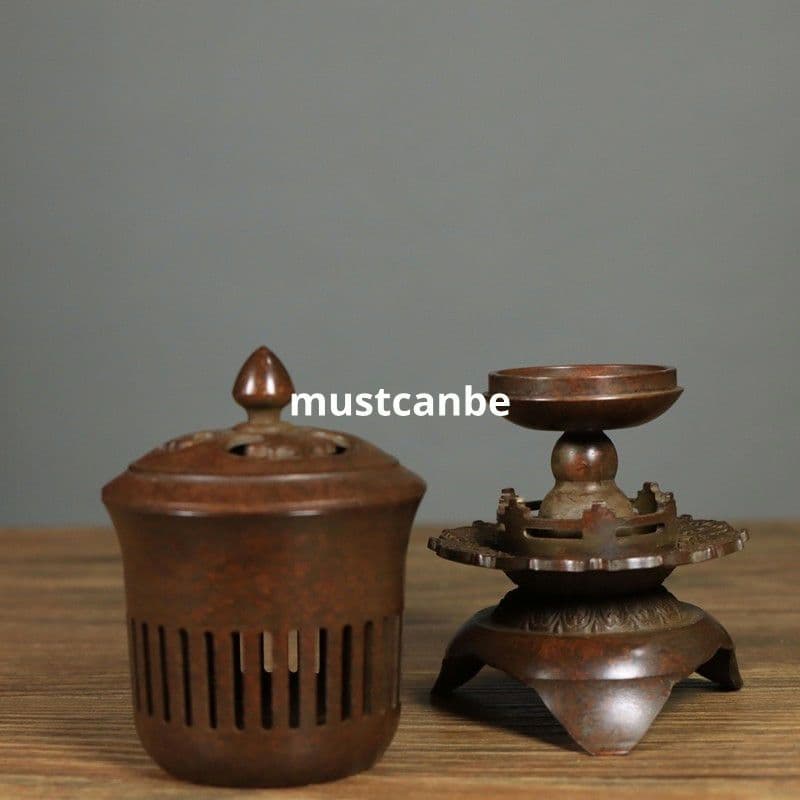 銅器 聴琴炉 宮灯香炉 香具 室内檀香炉 工芸品 置物