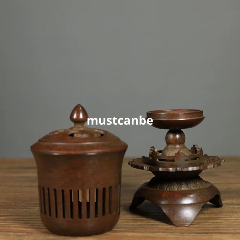 銅器 聴琴炉 宮灯香炉 香具 室内檀香炉 工芸品 置物