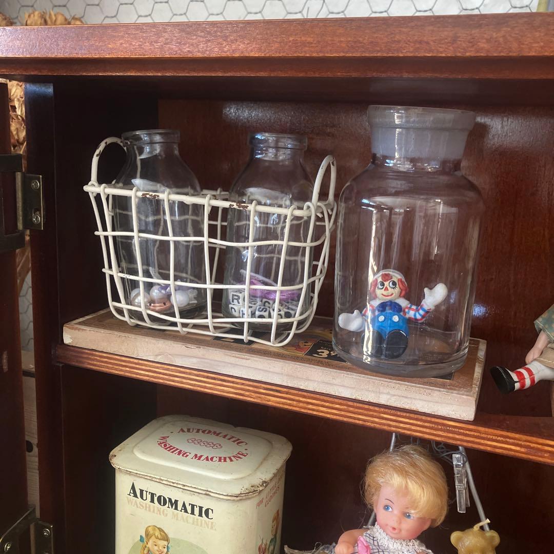 ビンテージ　ケース　バーボンケース ディスプレイ棚　飾り棚