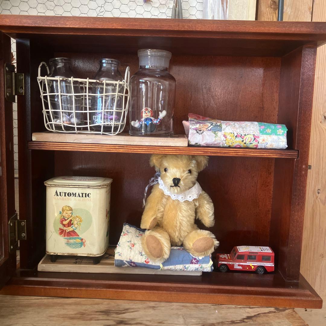 ビンテージ　ケース　バーボンケース ディスプレイ棚　飾り棚