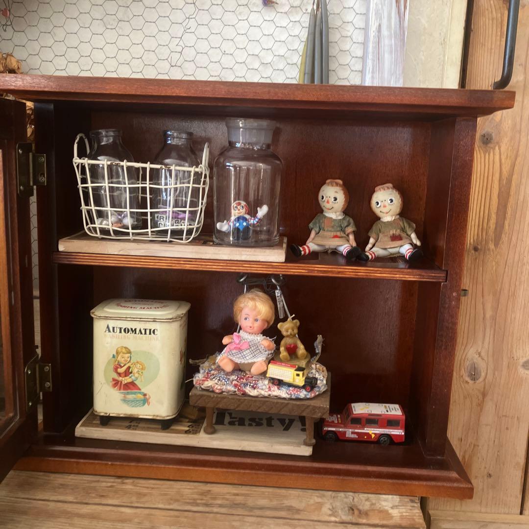 ビンテージ　ケース　バーボンケース ディスプレイ棚　飾り棚