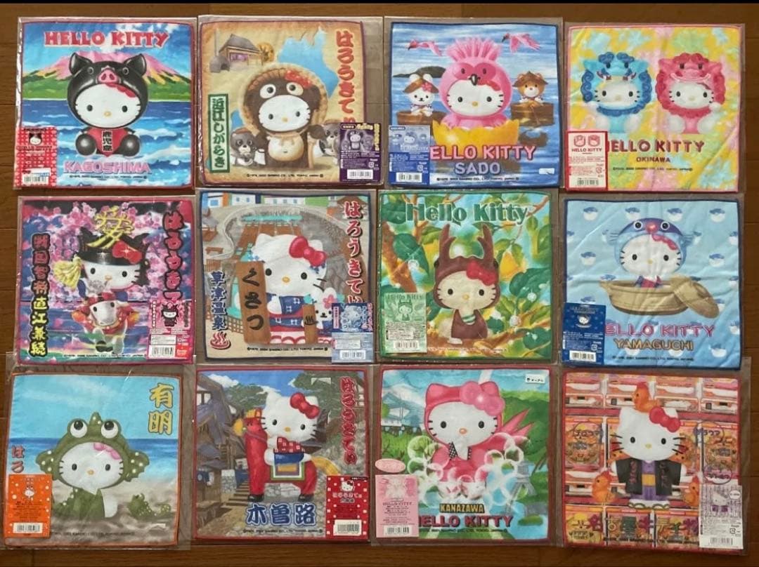 ご当地 ハローキティ プチタオル