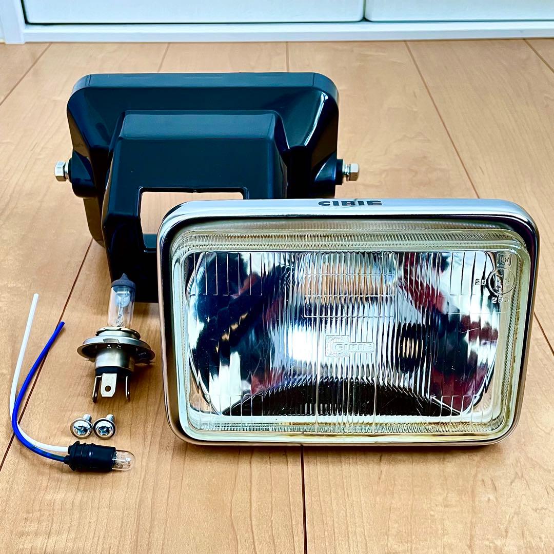 シビエ CIBIE 角型 ヘッドライト CBR400F 当時物 角目