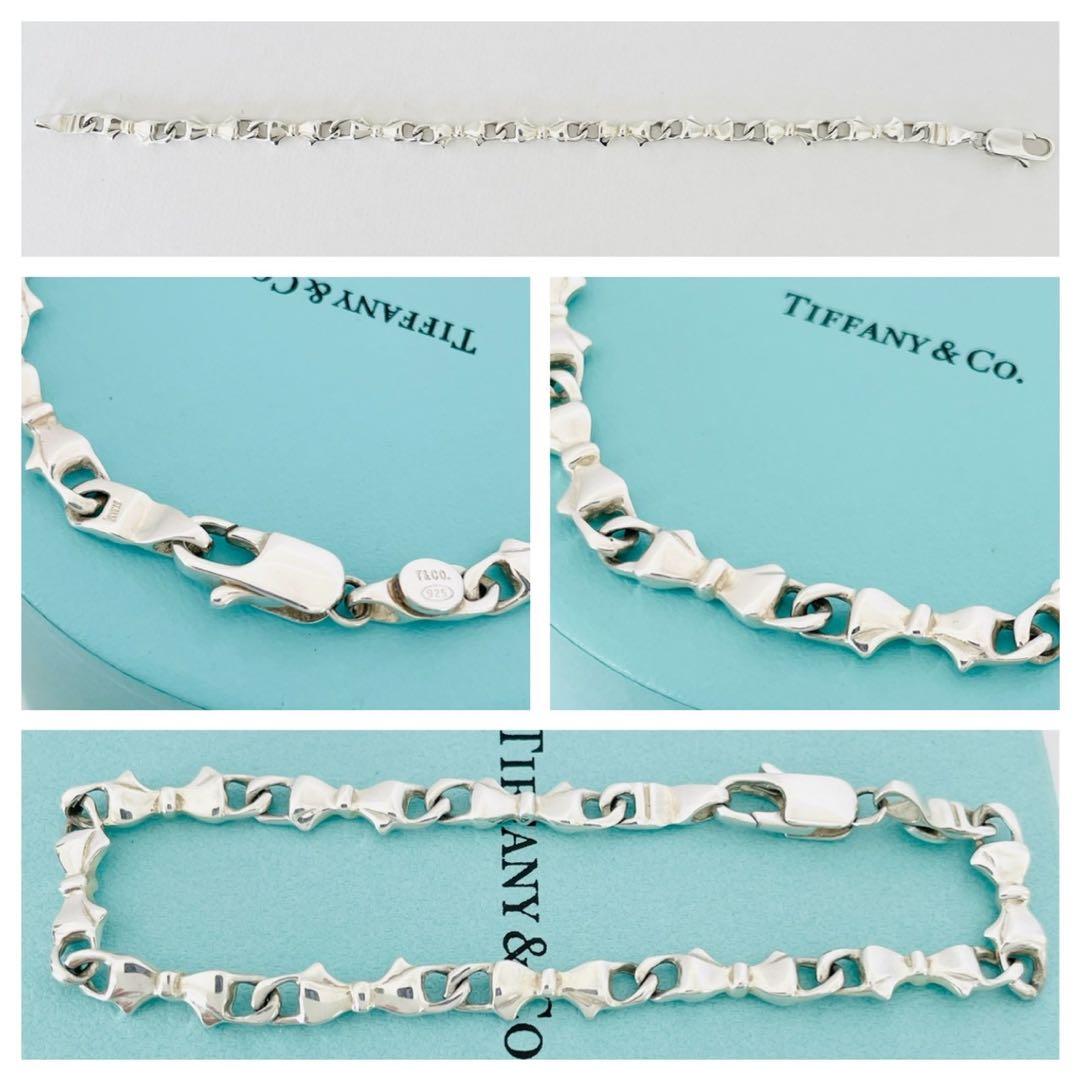 極美品★ティファニー バングル パフリボン シルバー SV925 ブレスレット