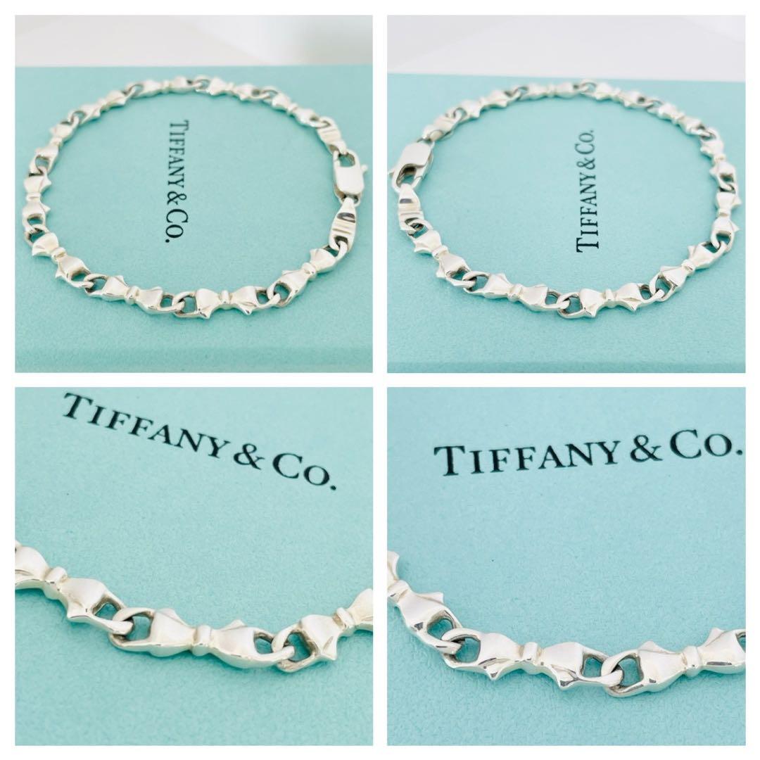 極美品★ティファニー バングル パフリボン シルバー SV925 ブレスレット
