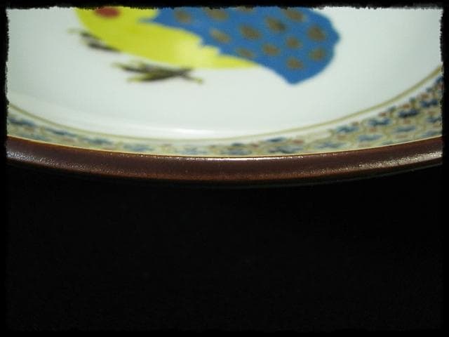 色絵 飾皿 武腰 昭一郎 九谷庄三洞 四代 善平 師北出塔次郎 茶道具 d180