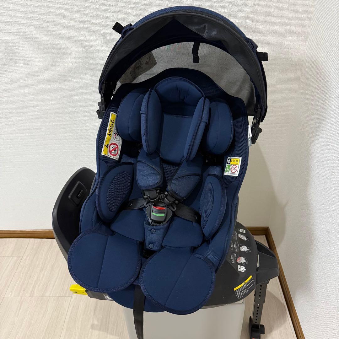 【美品】アップリカ　マモリラ ISOFIX チャイルドシート　ケープネイビー