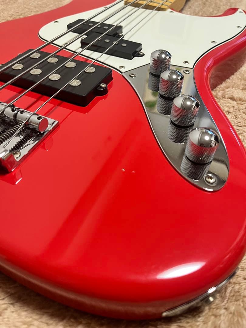 GrassRoots G-JB レッド PB+ハムバッカー ジャズベースタイプ
