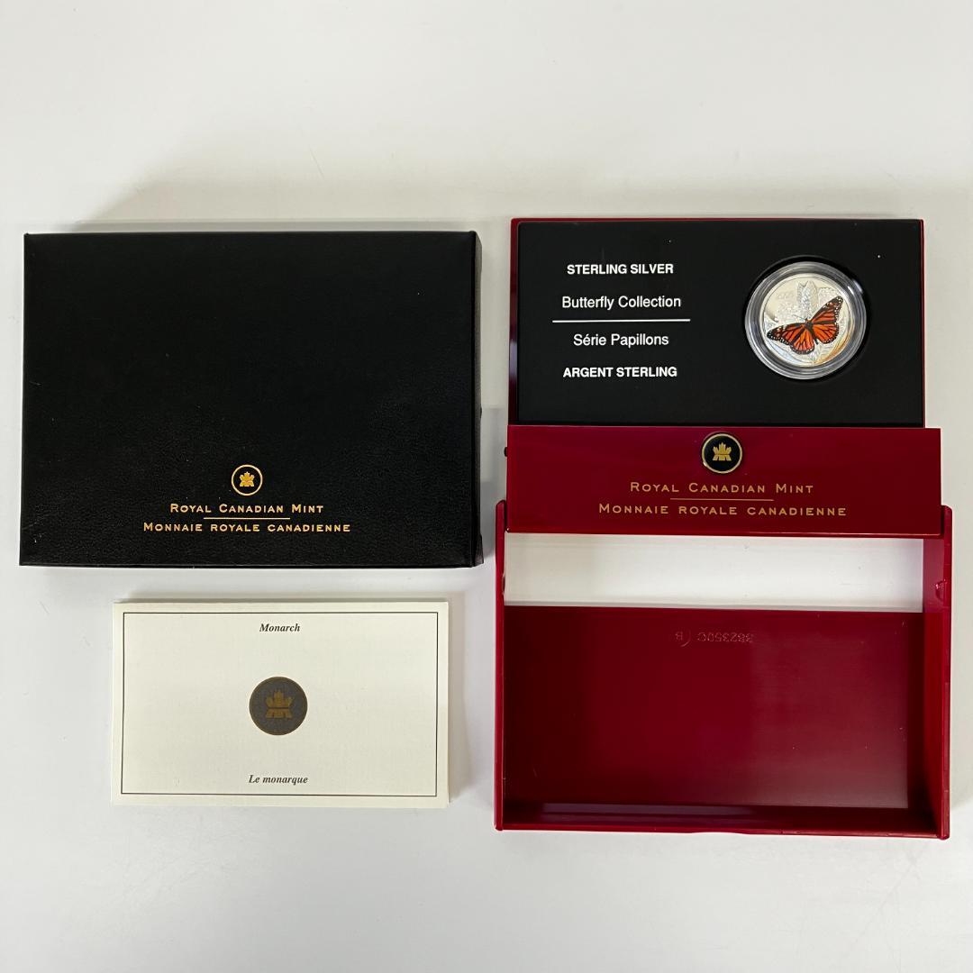 カナダ王立造幣局発行「バタフライコレクション」オオカバマダラ 2005年