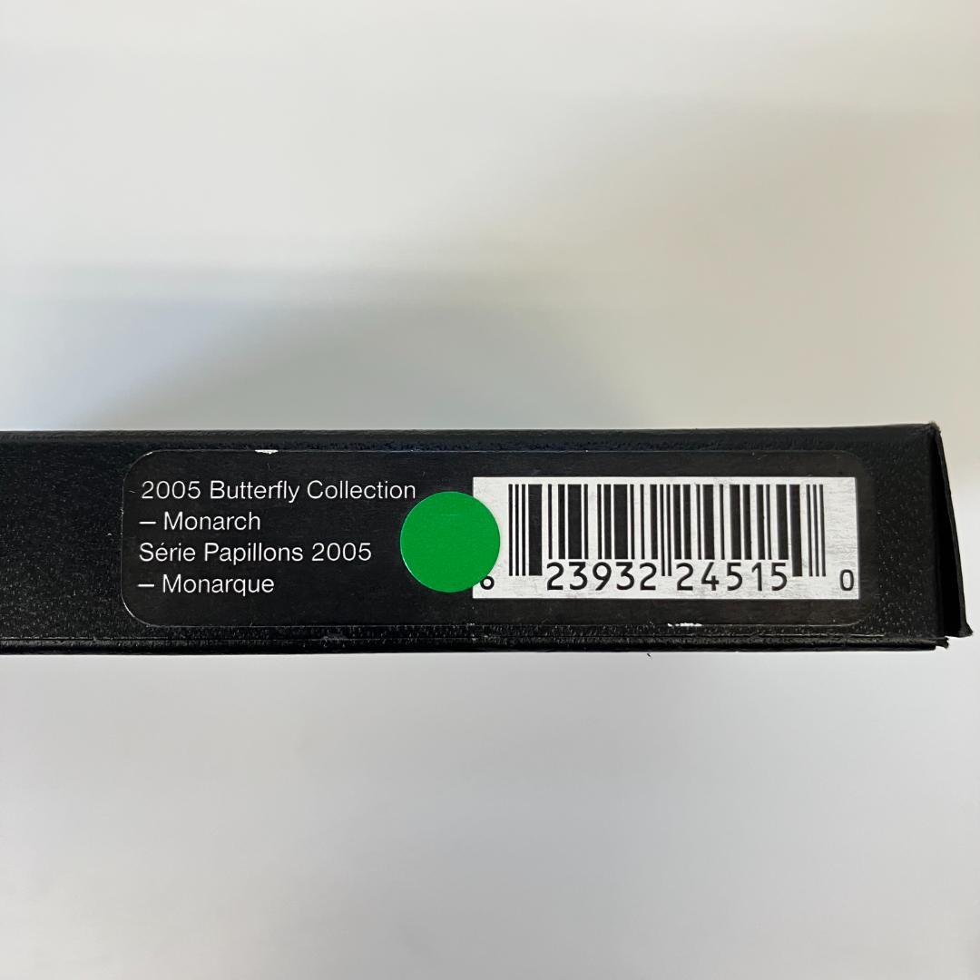 カナダ王立造幣局発行「バタフライコレクション」オオカバマダラ 2005年
