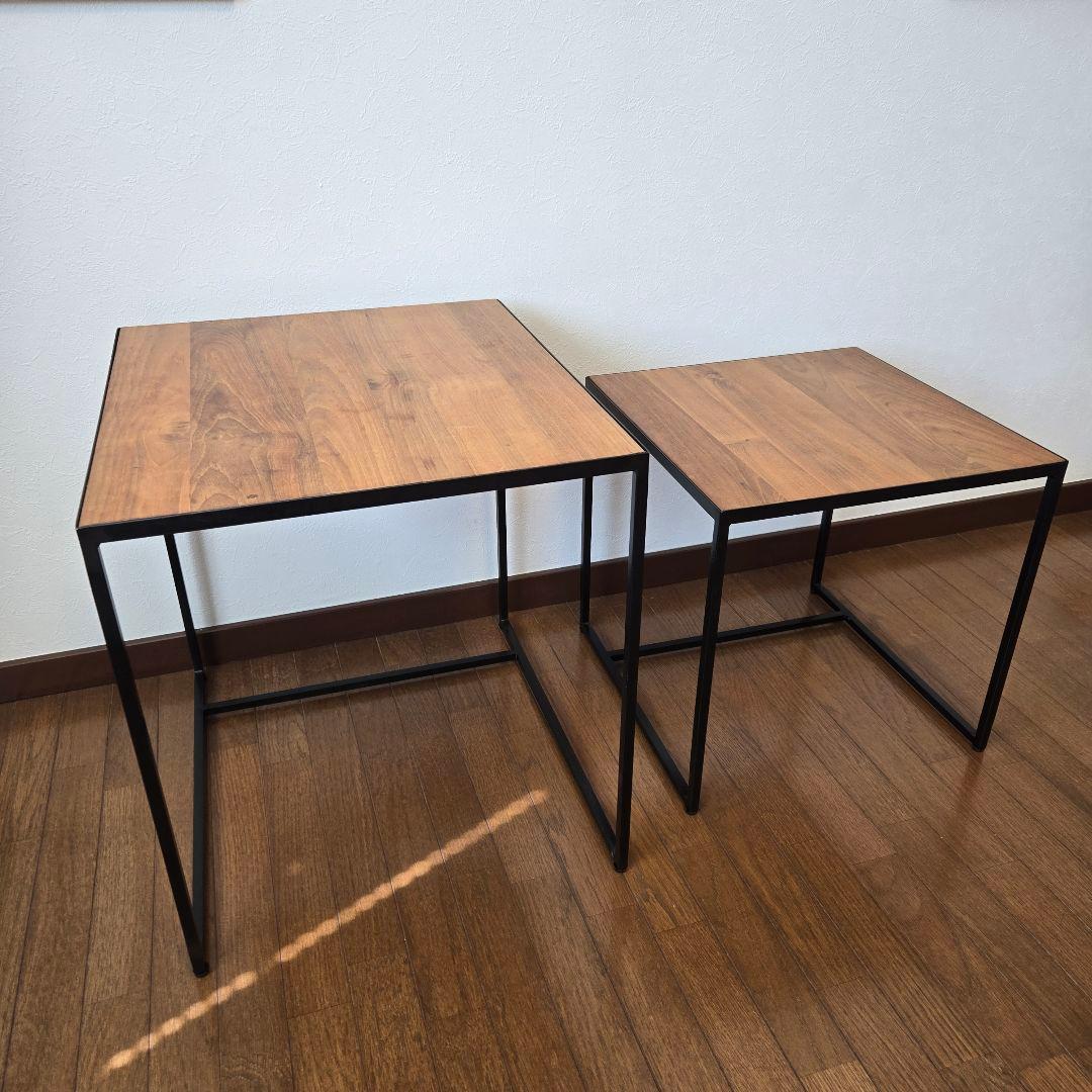 大小2つセット dareels TWO NEST TABLE re:ceno