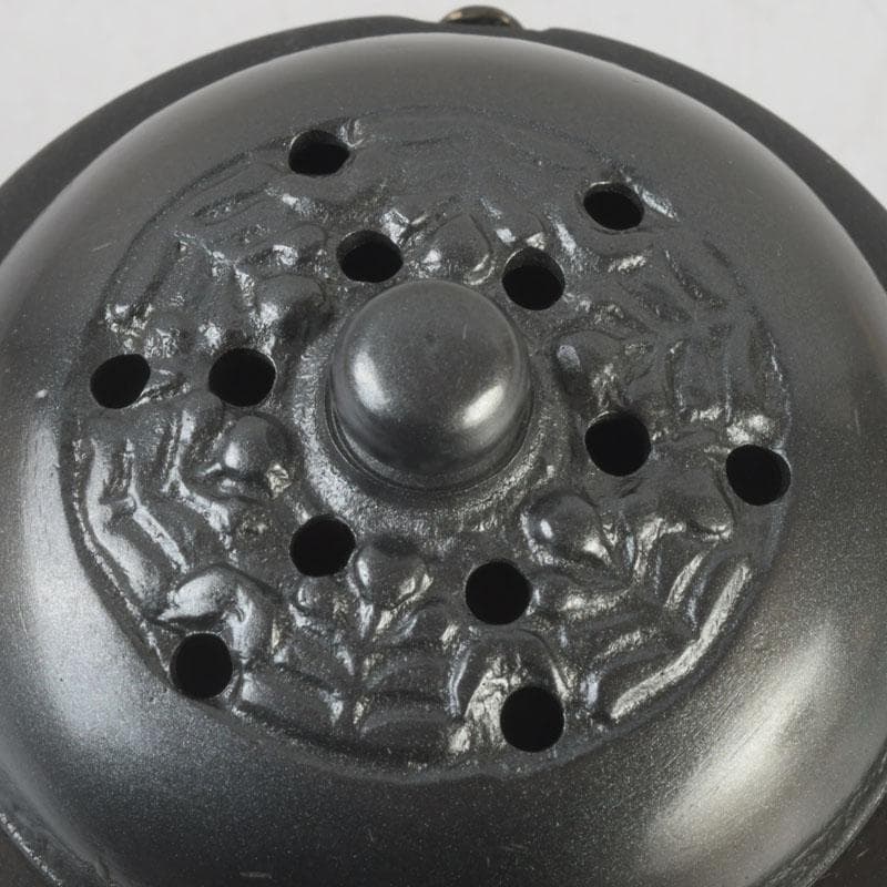 茶道具　唐銅風炉師　藤井宗喜作　唐銅　古銅写　火舎蓋置　共箱　V　9609