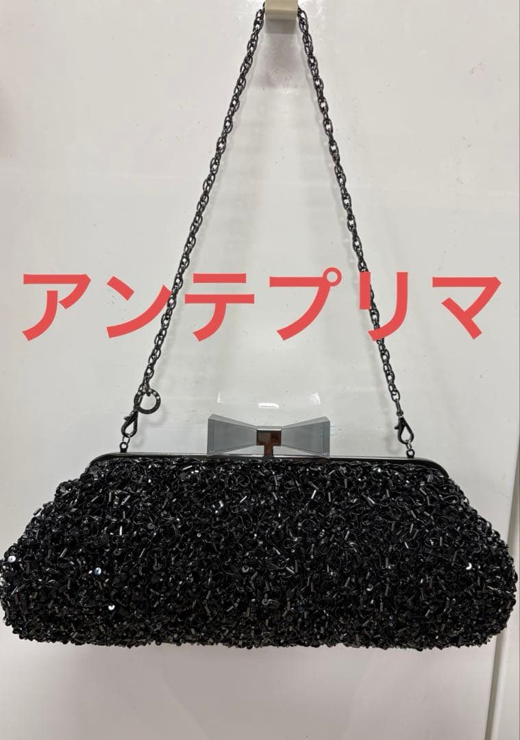 ANTEPRIMA クラッチバッグ　クリスタルフィオッコ　黒