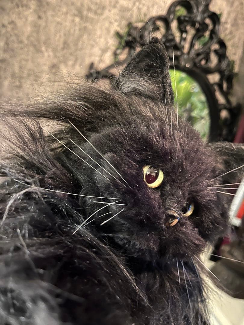 黒猫 ぬいぐるみ 等身大 リュック