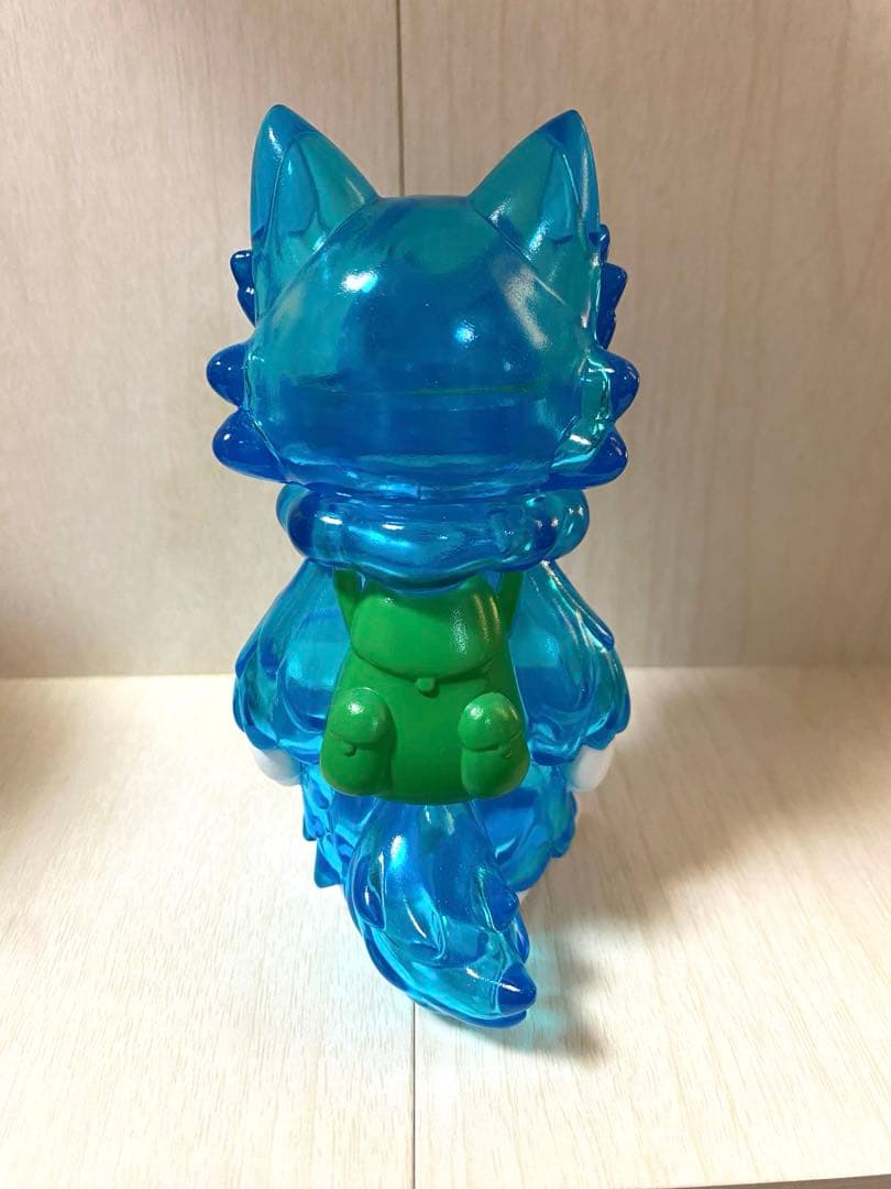 おおかみくん ゲームカラー クリアブルー ソフビ フィギュア