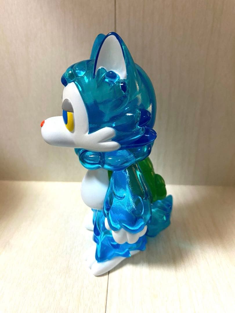 おおかみくん ゲームカラー クリアブルー ソフビ フィギュア