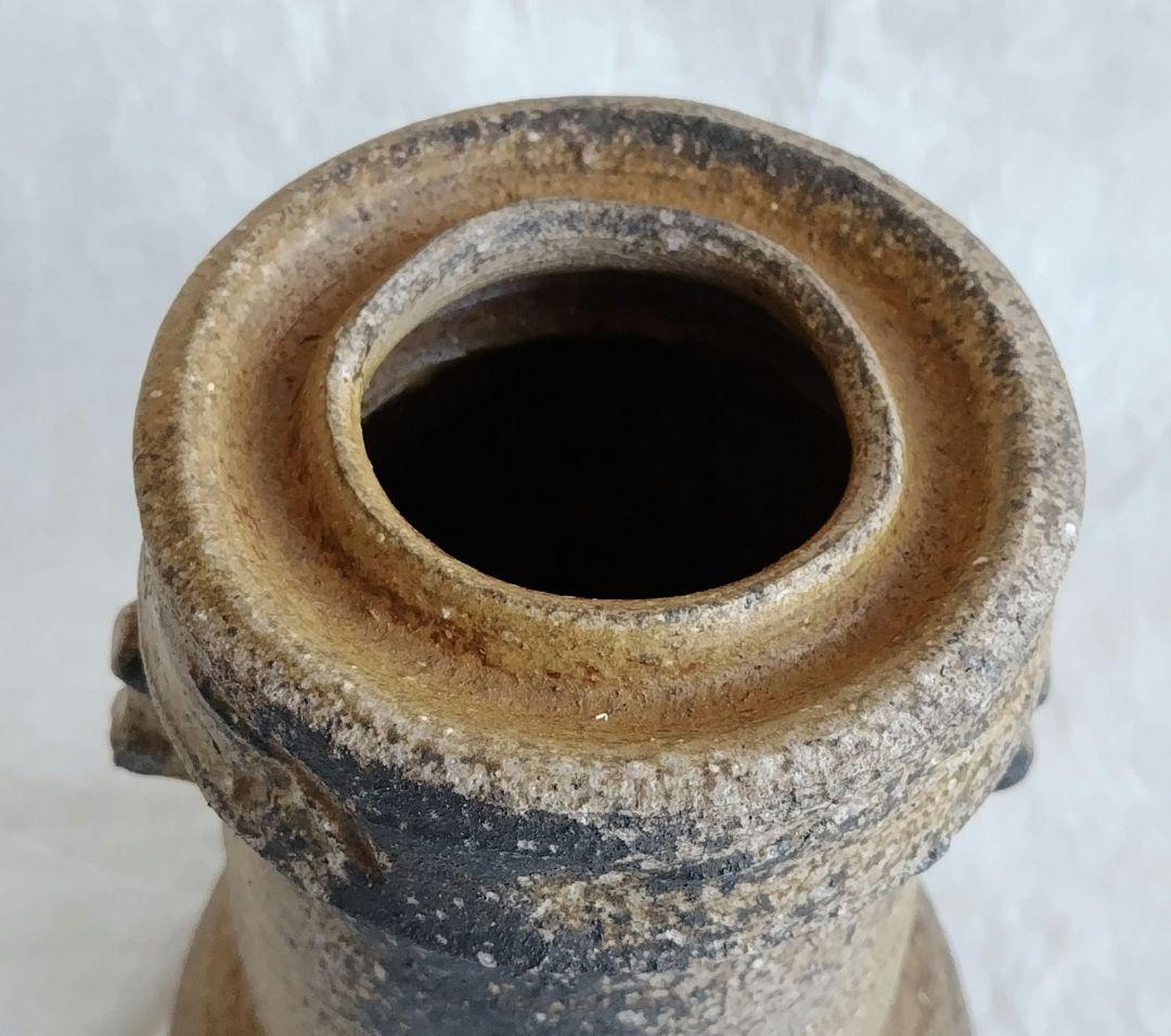 備前耳付花入 (未使用 新品同様)
