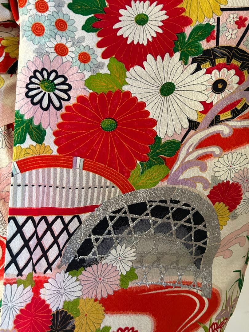 3歳　アンティーク正絹着物