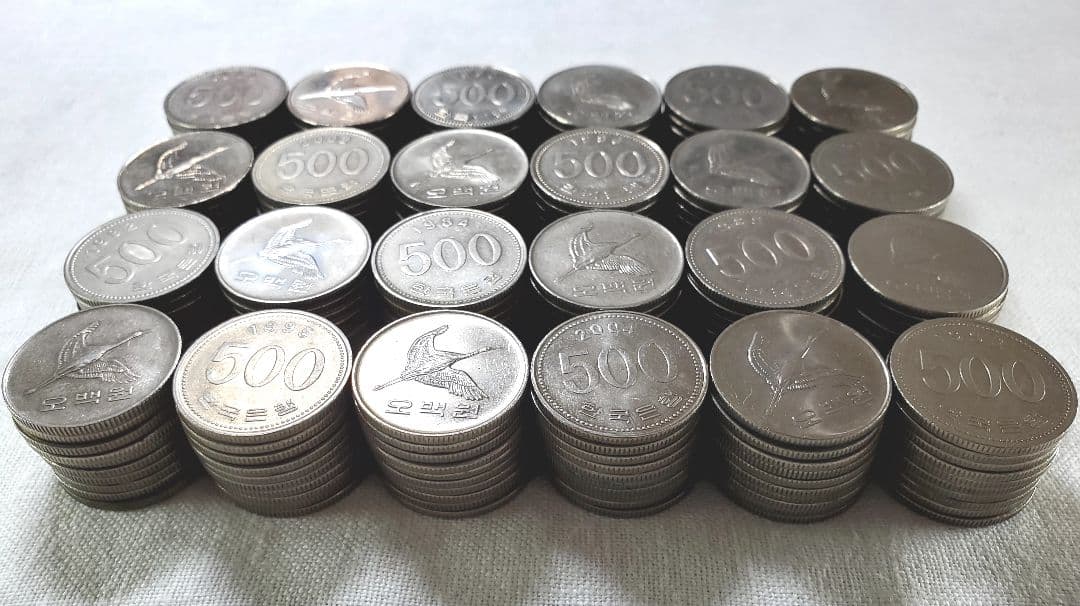 韓国　ウォン　外貨　外国　海外　　旧硬貨　古銭　為替　FX　アジア　銭