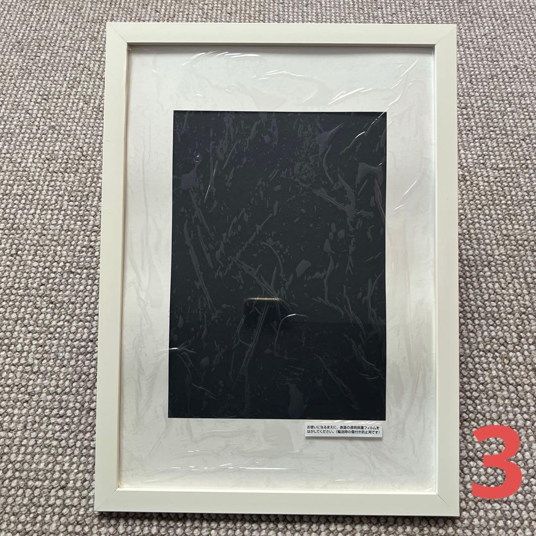 フォトフレーム、アルミ三角ゴールド、トップフレーム5白、ニトリ樹脂フレーム白