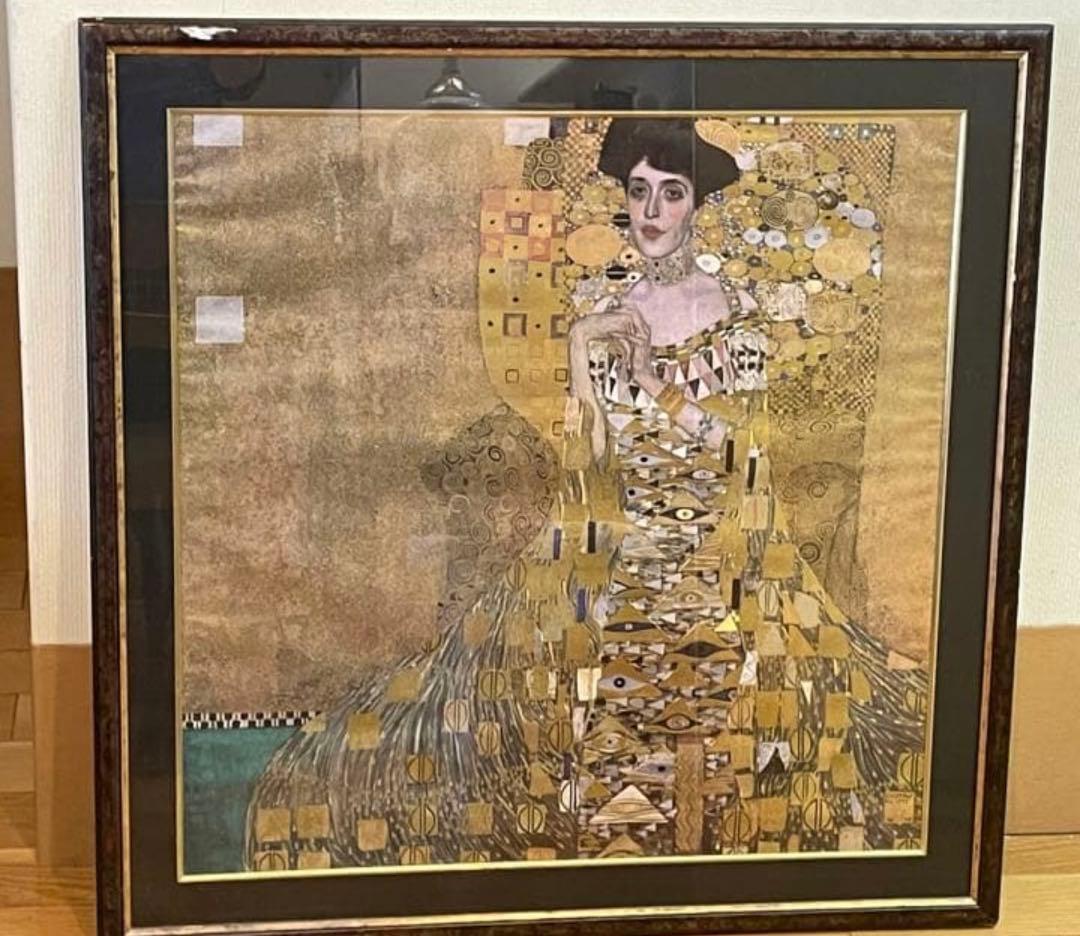 グスタフ・クリムト　バウアーの肖像 レプリカ　難あり