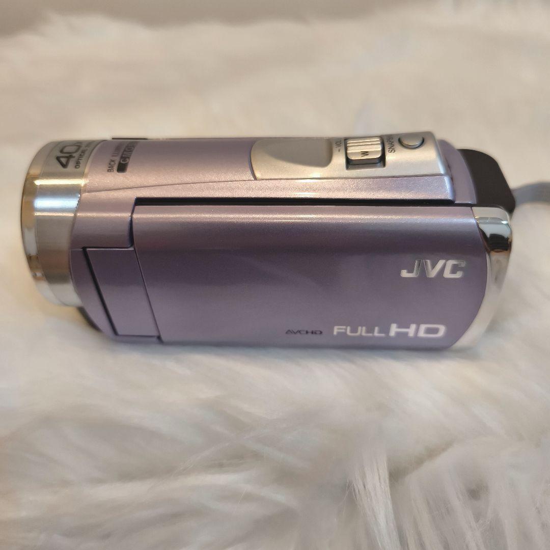 美品 JVC ビデオカメラ Everio GZ-HM33-V バイオレット