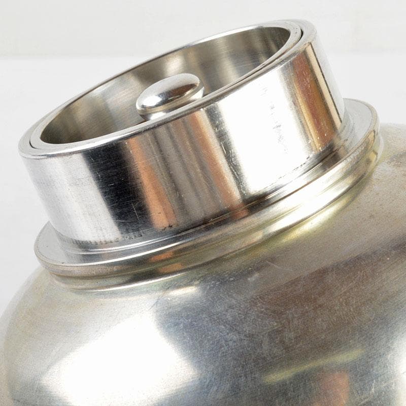 煎茶道具　錫製　乾茂號造　茶壷　茶心壷　山本山款　木箱付　D　R4804