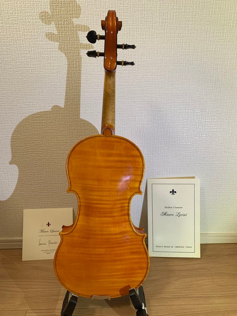 イタリア・クレモナ製　4/4バイオリン　Mauro Lucini 虎杢